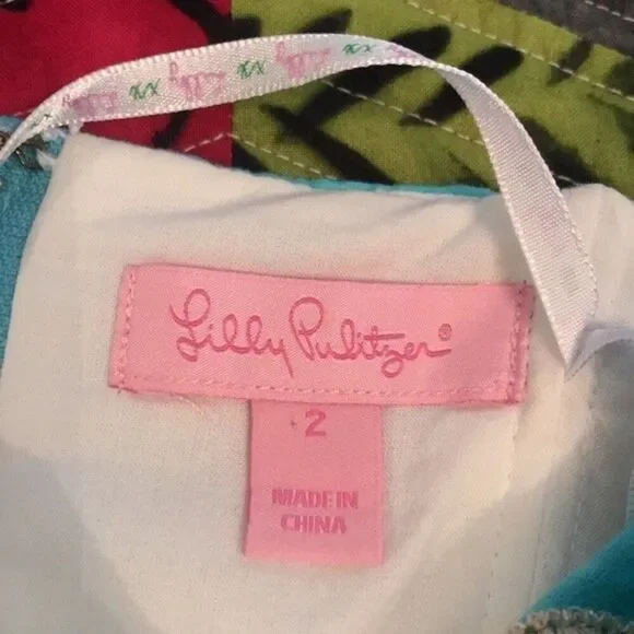 Lilly Pulitzer Betsey Strapless Dress sz 2 - Picture 9 of 13